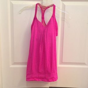 Racerback tank with built in bra